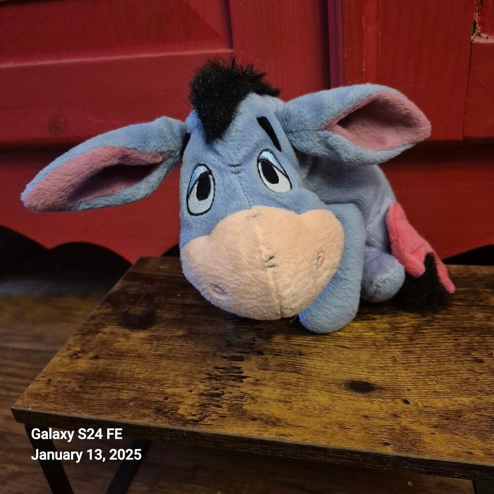 2001 Eeyore Fisher Price Mattel Winnie Pooh Stuffed Plush Animal Collectible EUC